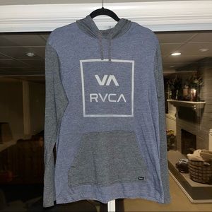 Mens Medium RVCA Hooded Long Sleeve